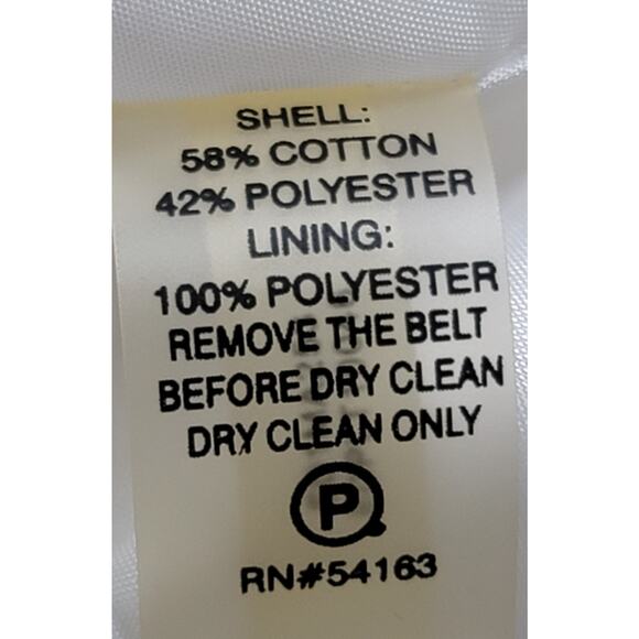 Ellen Tracy White Floral Raised Material A Line Cocktail Dress 2 Sleeveless - Picture 5 of 6